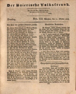 Der bayerische Volksfreund Dienstag 11. Oktober 1825