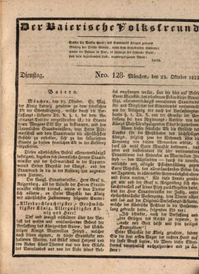 Der bayerische Volksfreund Dienstag 25. Oktober 1825