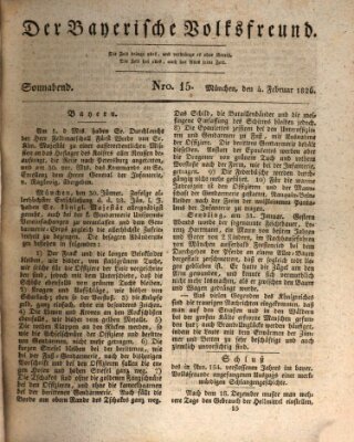 Der bayerische Volksfreund Samstag 4. Februar 1826