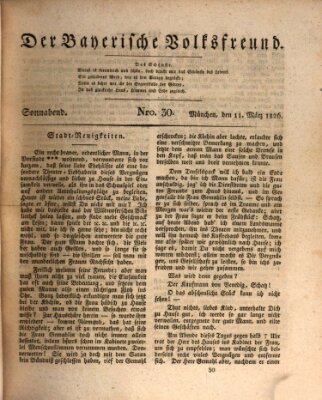 Der bayerische Volksfreund Samstag 11. März 1826