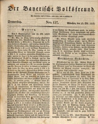 Der bayerische Volksfreund Donnerstag 26. Oktober 1826