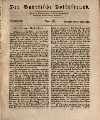 Der bayerische Volksfreund Samstag 24. März 1827