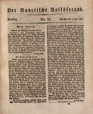 Der bayerische Volksfreund Dienstag 3. Juli 1827