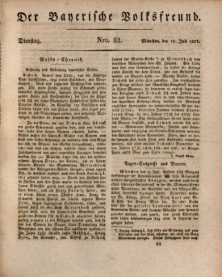 Der bayerische Volksfreund Dienstag 10. Juli 1827