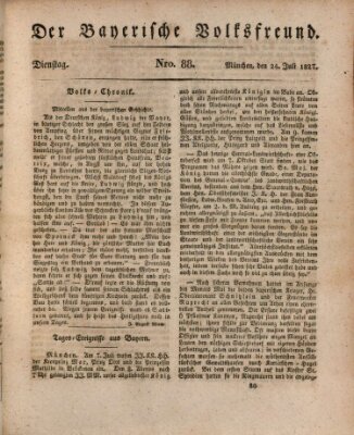 Der bayerische Volksfreund Dienstag 24. Juli 1827