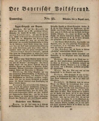 Der bayerische Volksfreund Donnerstag 9. August 1827