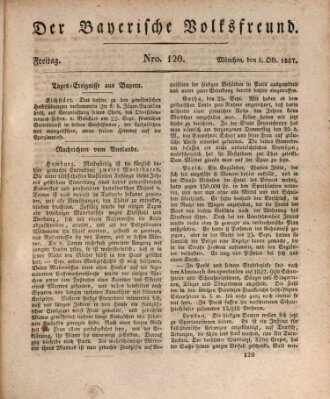 Der bayerische Volksfreund Freitag 5. Oktober 1827