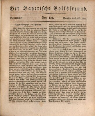 Der bayerische Volksfreund Samstag 6. Oktober 1827