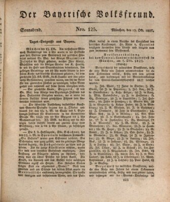 Der bayerische Volksfreund Samstag 13. Oktober 1827