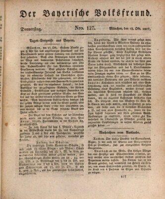 Der bayerische Volksfreund Donnerstag 18. Oktober 1827