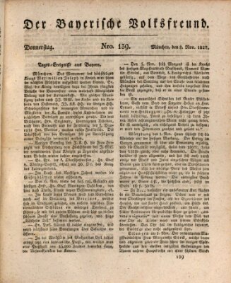 Der bayerische Volksfreund Donnerstag 8. November 1827