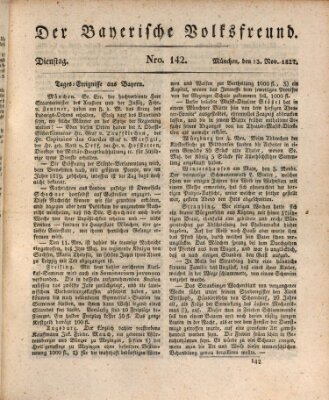 Der bayerische Volksfreund Dienstag 13. November 1827