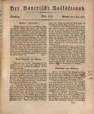 Der bayerische Volksfreund Dienstag 4. Dezember 1827