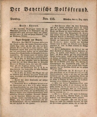 Der bayerische Volksfreund Dienstag 11. Dezember 1827