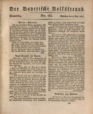 Der bayerische Volksfreund Donnerstag 20. Dezember 1827