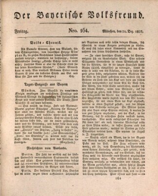 Der bayerische Volksfreund Freitag 21. Dezember 1827