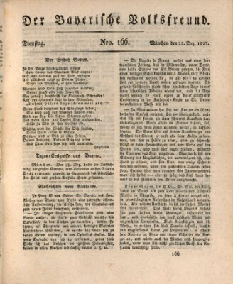 Der bayerische Volksfreund Dienstag 25. Dezember 1827