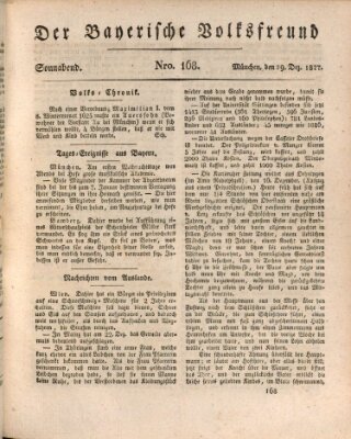 Der bayerische Volksfreund Samstag 29. Dezember 1827