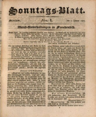 Der bayerische Volksfreund Sonntag 7. Januar 1827