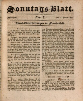 Der bayerische Volksfreund Sonntag 18. Februar 1827