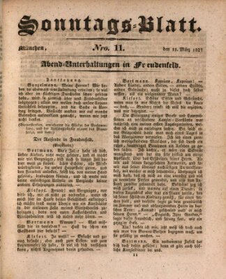 Der bayerische Volksfreund Sonntag 18. März 1827