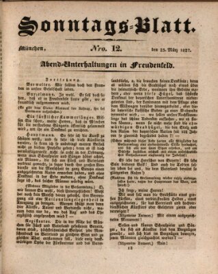 Der bayerische Volksfreund Sonntag 25. März 1827