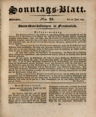 Der bayerische Volksfreund Sonntag 10. Juni 1827