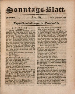 Der bayerische Volksfreund Sonntag 23. September 1827