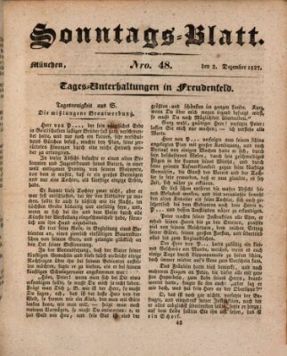 Der bayerische Volksfreund Sonntag 2. Dezember 1827