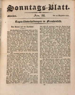 Der bayerische Volksfreund Sonntag 30. Dezember 1827