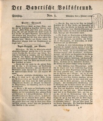 Der bayerische Volksfreund Dienstag 1. Januar 1828