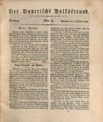 Der bayerische Volksfreund Dienstag 15. Januar 1828