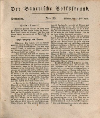 Der bayerische Volksfreund Donnerstag 21. Februar 1828