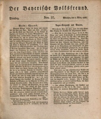 Der bayerische Volksfreund Dienstag 4. März 1828