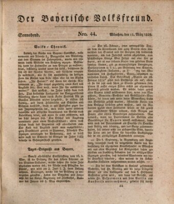 Der bayerische Volksfreund Samstag 15. März 1828