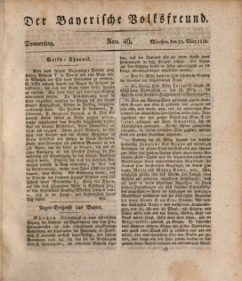 Der bayerische Volksfreund Donnerstag 20. März 1828