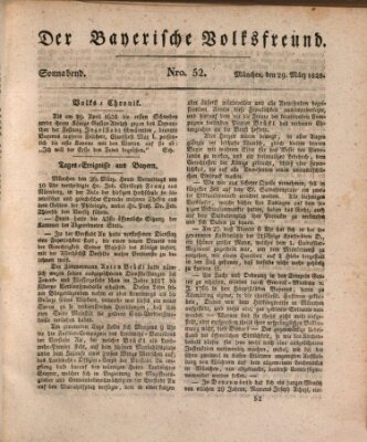 Der bayerische Volksfreund Samstag 29. März 1828