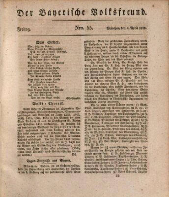 Der bayerische Volksfreund Freitag 4. April 1828