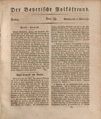 Der bayerische Volksfreund Freitag 11. April 1828