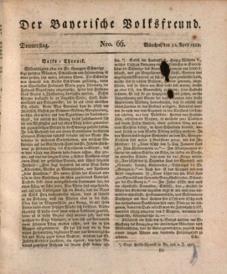 Der bayerische Volksfreund Donnerstag 24. April 1828