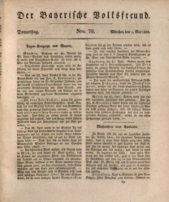 Der bayerische Volksfreund Donnerstag 1. Mai 1828