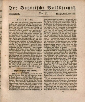 Der bayerische Volksfreund Samstag 3. Mai 1828