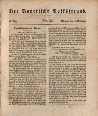 Der bayerische Volksfreund Freitag 23. Mai 1828