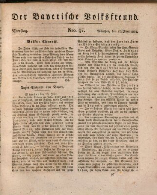 Der bayerische Volksfreund Dienstag 17. Juni 1828