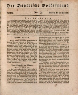 Der bayerische Volksfreund Freitag 20. Juni 1828