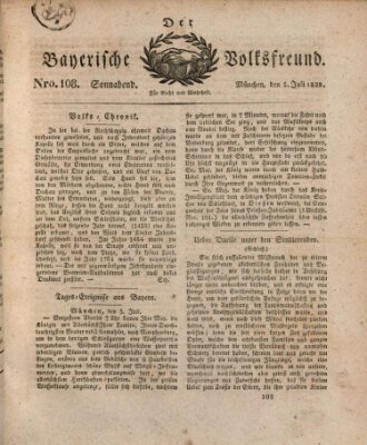 Der bayerische Volksfreund Samstag 5. Juli 1828