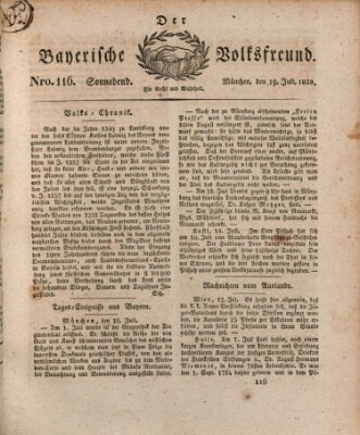 Der bayerische Volksfreund Samstag 19. Juli 1828