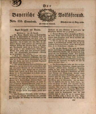 Der bayerische Volksfreund Samstag 16. August 1828