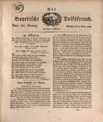 Der bayerische Volksfreund Dienstag 9. September 1828