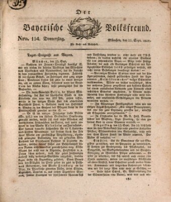 Der bayerische Volksfreund Donnerstag 25. September 1828